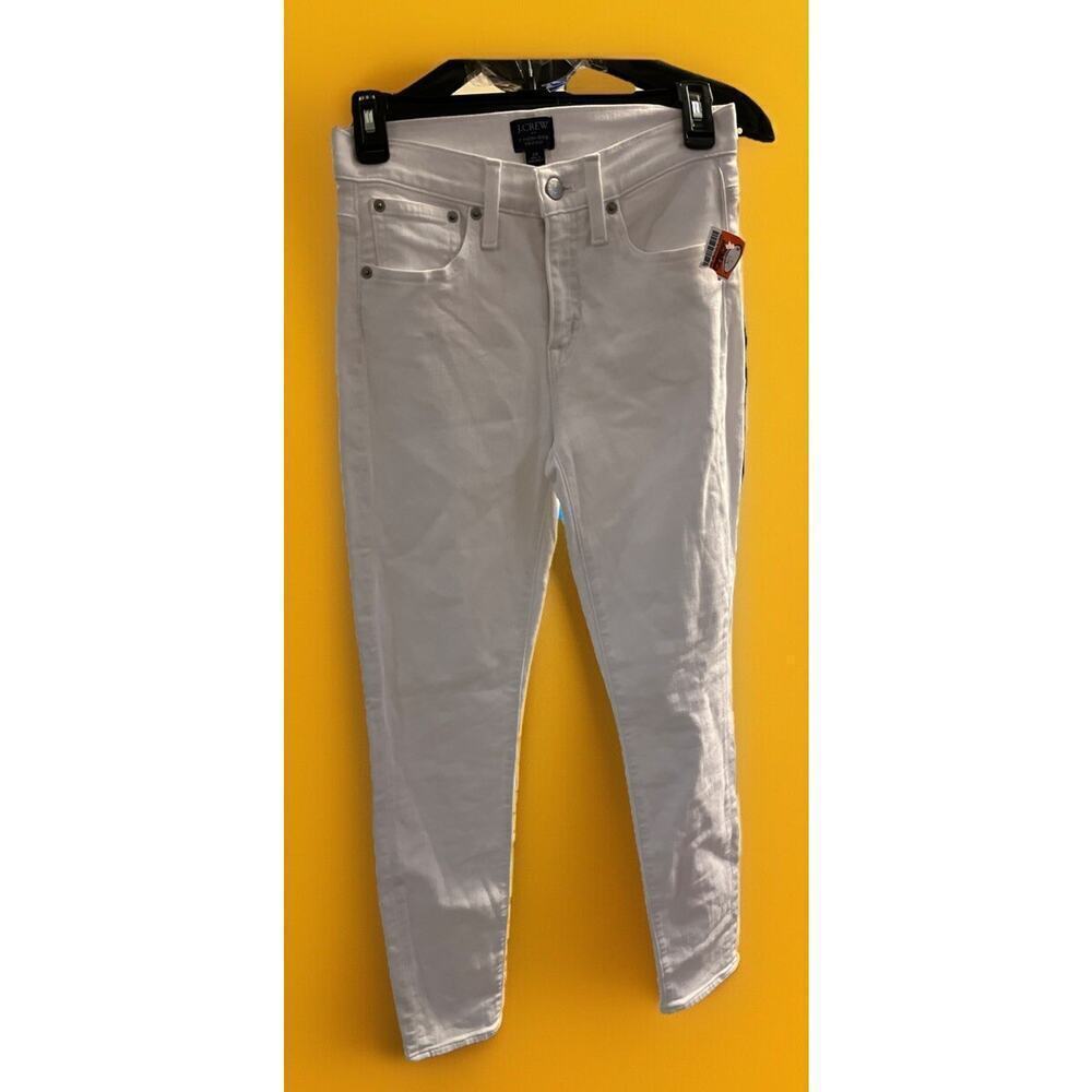 J‎ Crew 9” High Rise Skinny Jeans White Size 26 CR3